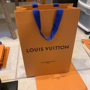 Bundle of 2 Authentic Louis Vuitton shopping bags